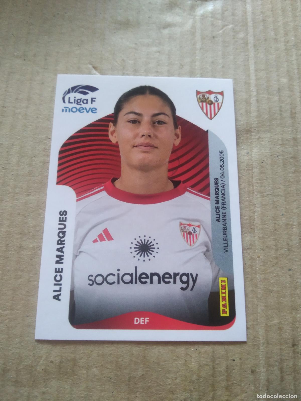 Cromos de f&uacute;tbol: 308A ALICE MARQUES SEVILLA CROMO FUTBOL PANINI LIGA FEMENINA 2025-2026 LIGA F 25-26