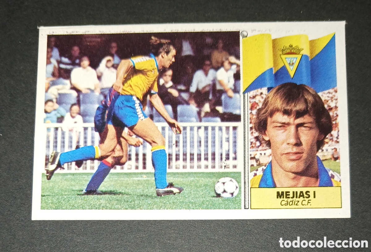 Cromos de f&uacute;tbol: Cromo Mej&iacute;as I - C&aacute;diz C.F. - Baja - Liga 86/87 Ediciones Este (1986-1987) Sin Pegar Impecable