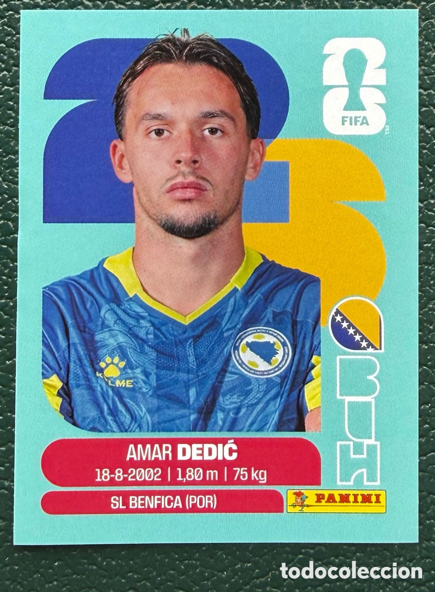 Cromos de Futebol: BIH 3 AMAR DEDIC BOSNIA Y HERZEGOVINA CROMOS ALBUM FIFA WORLD CUP MUNDIAL 2026 PANINI