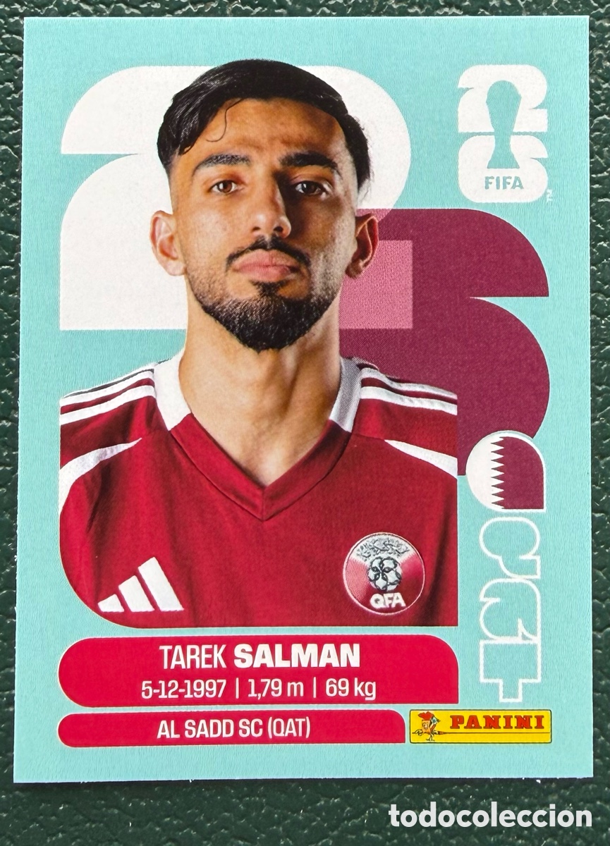 Football Stickers: QAT 8 TAREK SALMAN QATAR CROMOS ALBUM FIFA WORLD CUP MUNDIAL 2026 PANINI