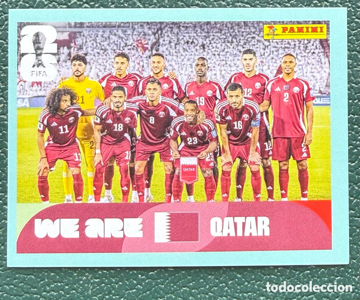 Football Stickers: QAT 13 ALINEACION QATAR CROMOS ALBUM FIFA WORLD CUP MUNDIAL 2026 PANINI