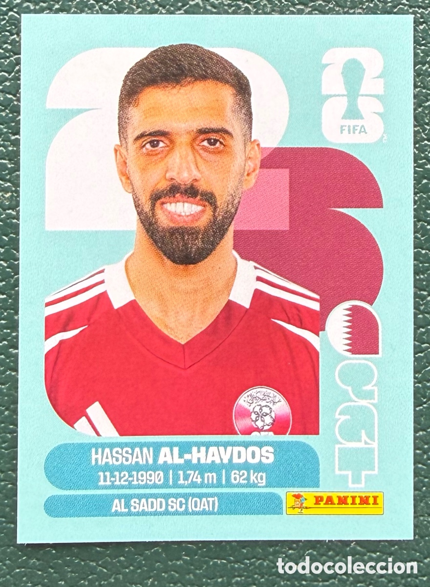 Football Stickers: QAT 16 HASSAN AL-HAYDOS QATAR CROMOS ALBUM FIFA WORLD CUP MUNDIAL 2026 PANINI