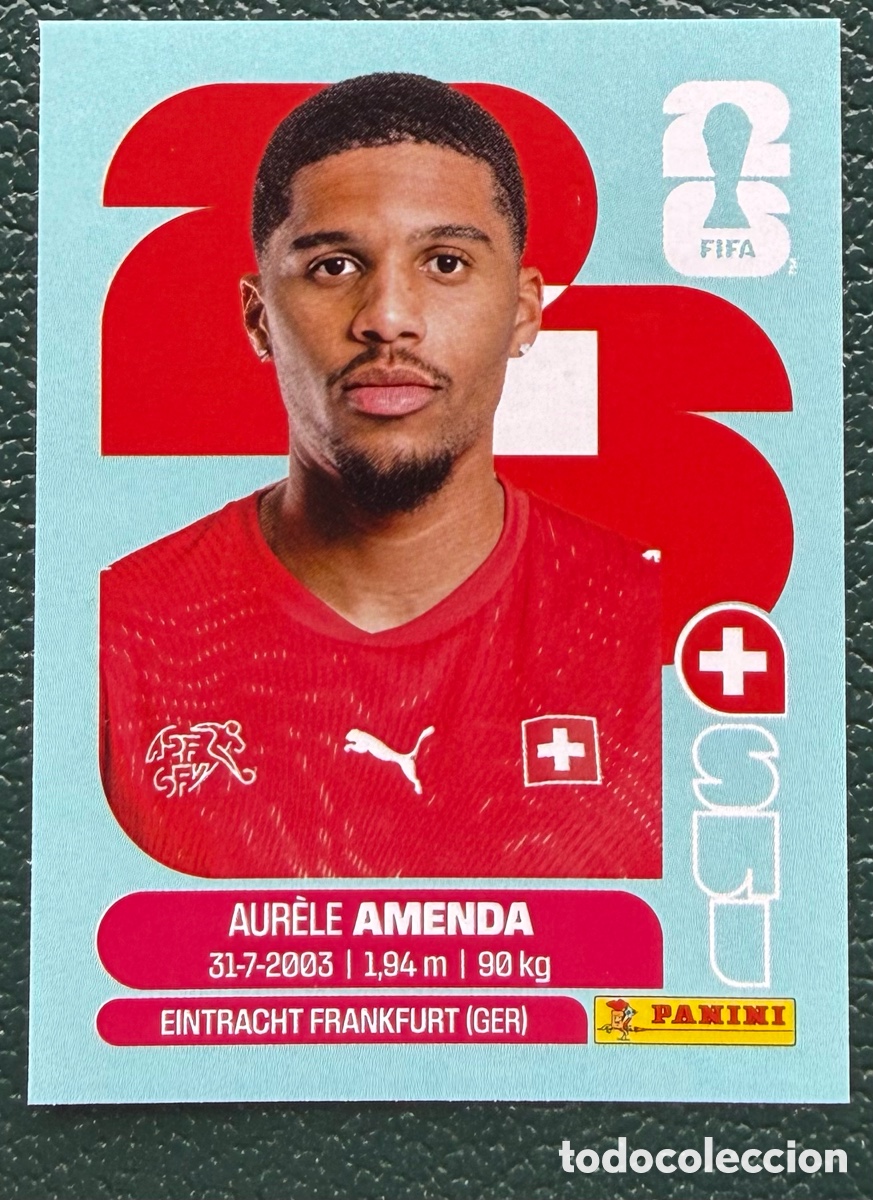 Football Stickers: SUI 7 AURELE AMENDA SUIZA CROMOS ALBUM FIFA WORLD CUP MUNDIAL 2026 PANINI