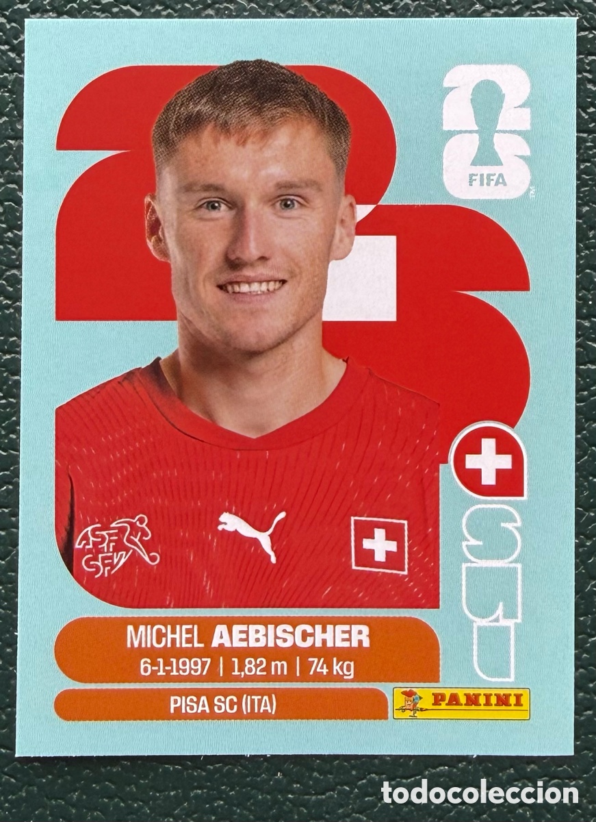 Football Stickers: SUI 16 MICHEL AEBISCHER SUIZA CROMOS ALBUM FIFA WORLD CUP MUNDIAL 2026 PANINI