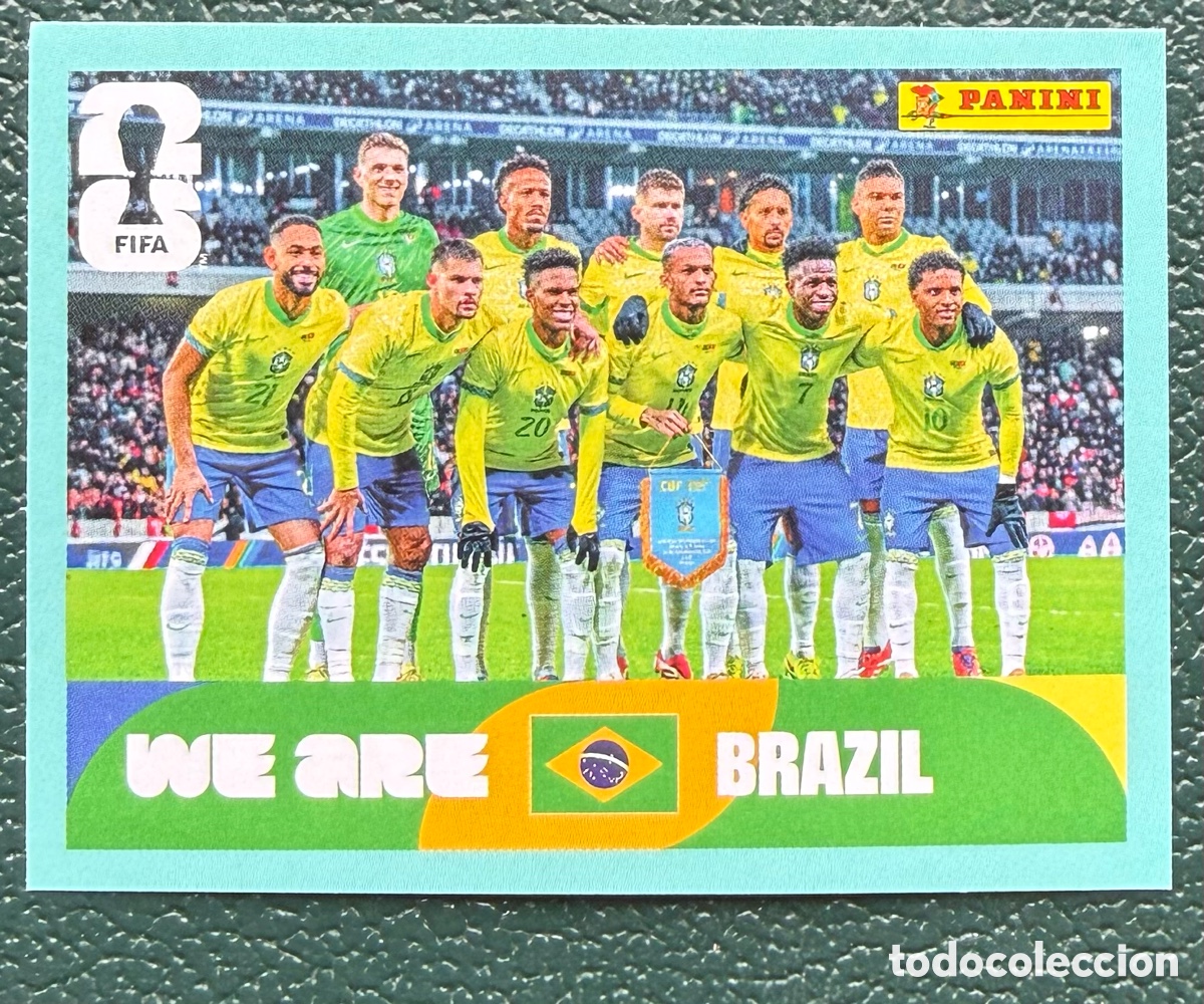 Fu&szlig;ball-Sticker: BRA 13 ALINEACION BRASIL CROMOS ALBUM FIFA WORLD CUP MUNDIAL 2026 PANINI