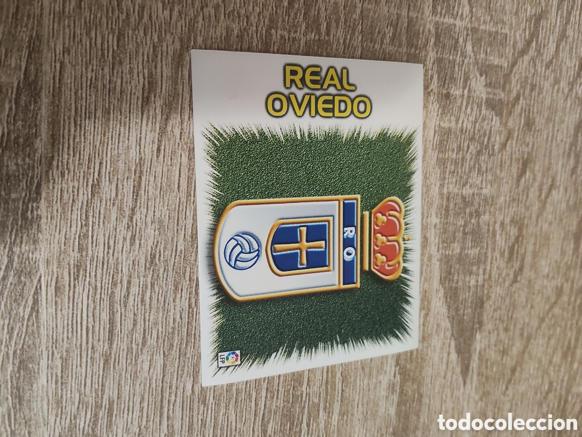 Cromos de f&uacute;tbol: Escudo Real Oviedo liga 1999 2000 99 00 ediciones este