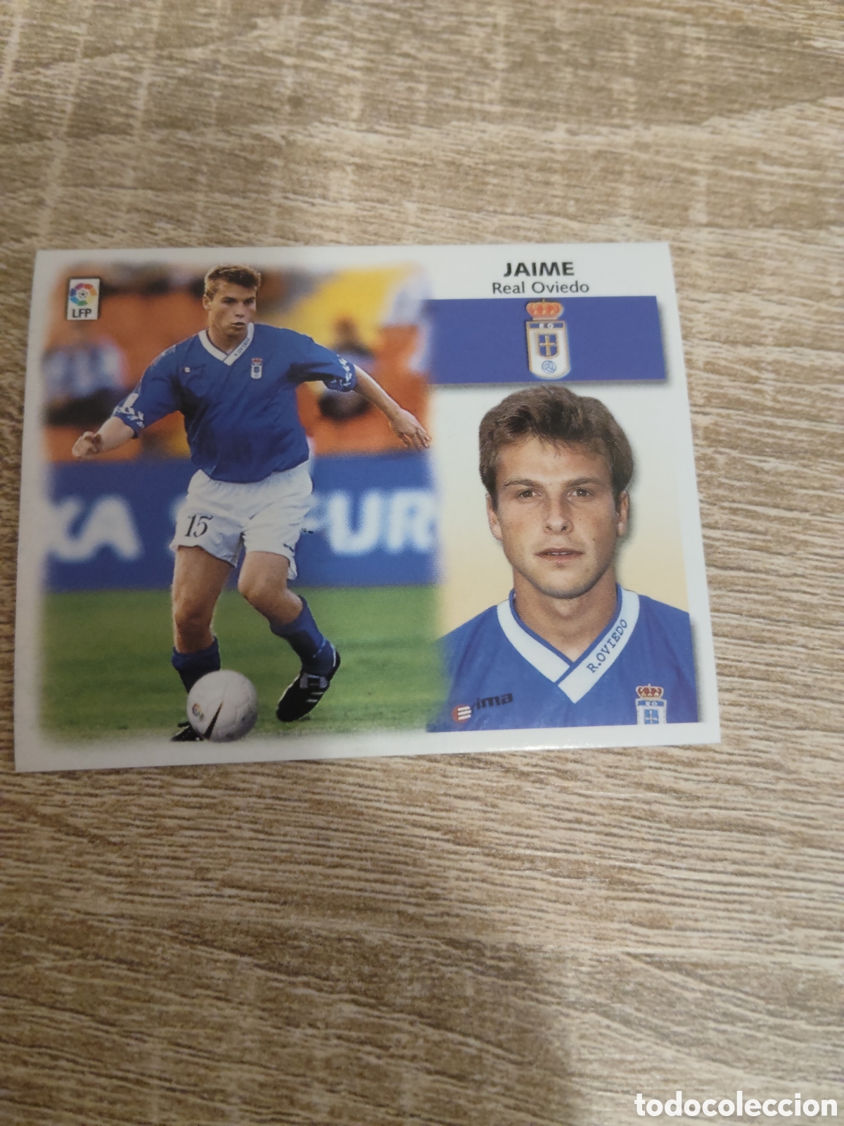 Cromos de f&uacute;tbol: Jaime Real Oviedo liga 1999 2000 99 00 ediciones este