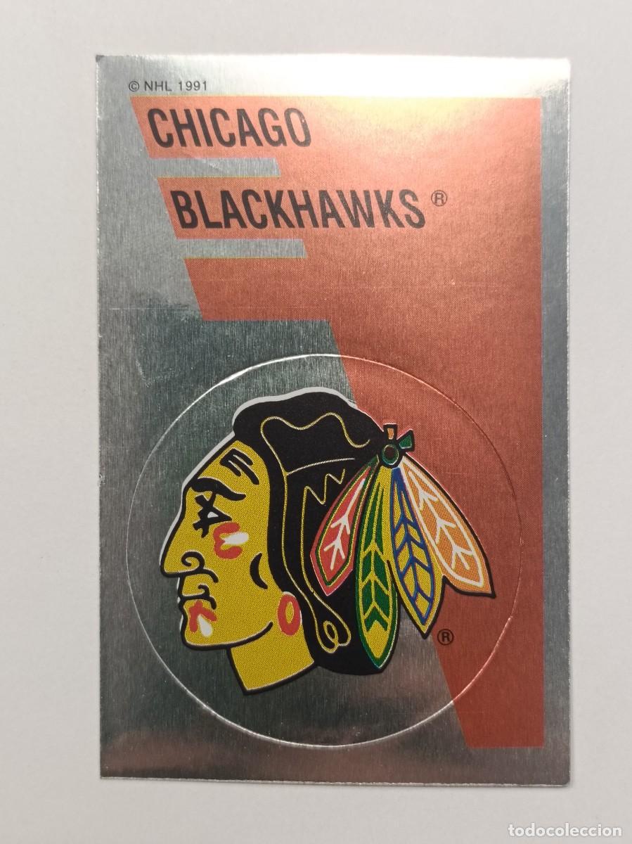 Cromos de f&uacute;tbol: #148 ESCUDO (CHICAGO BLACKHAWKS) HOCKEY HIELO NHL 91/92 PANINI