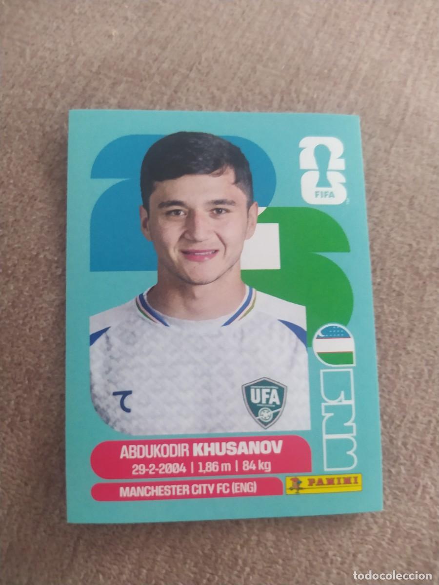 Cromos de f&uacute;tbol: UZB 09 UZB9 Abdukodir KHUSANOV 9 Uzbekist&aacute;n Mundial 2026 Panini