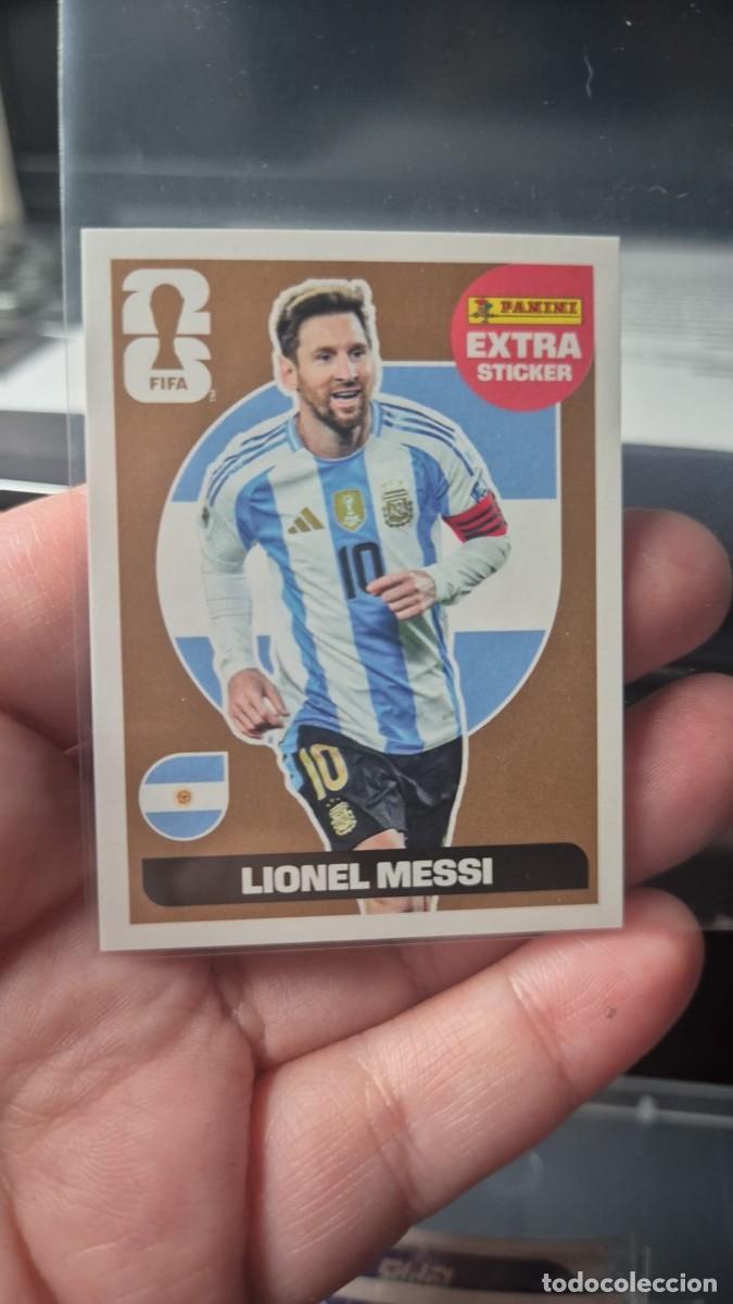Cromos de f&uacute;tbol: PANINI WORLD CUP 2026 - EXTRA STICKER LIONEL MESSI BRONZE / BRONCE - IMPECABLE