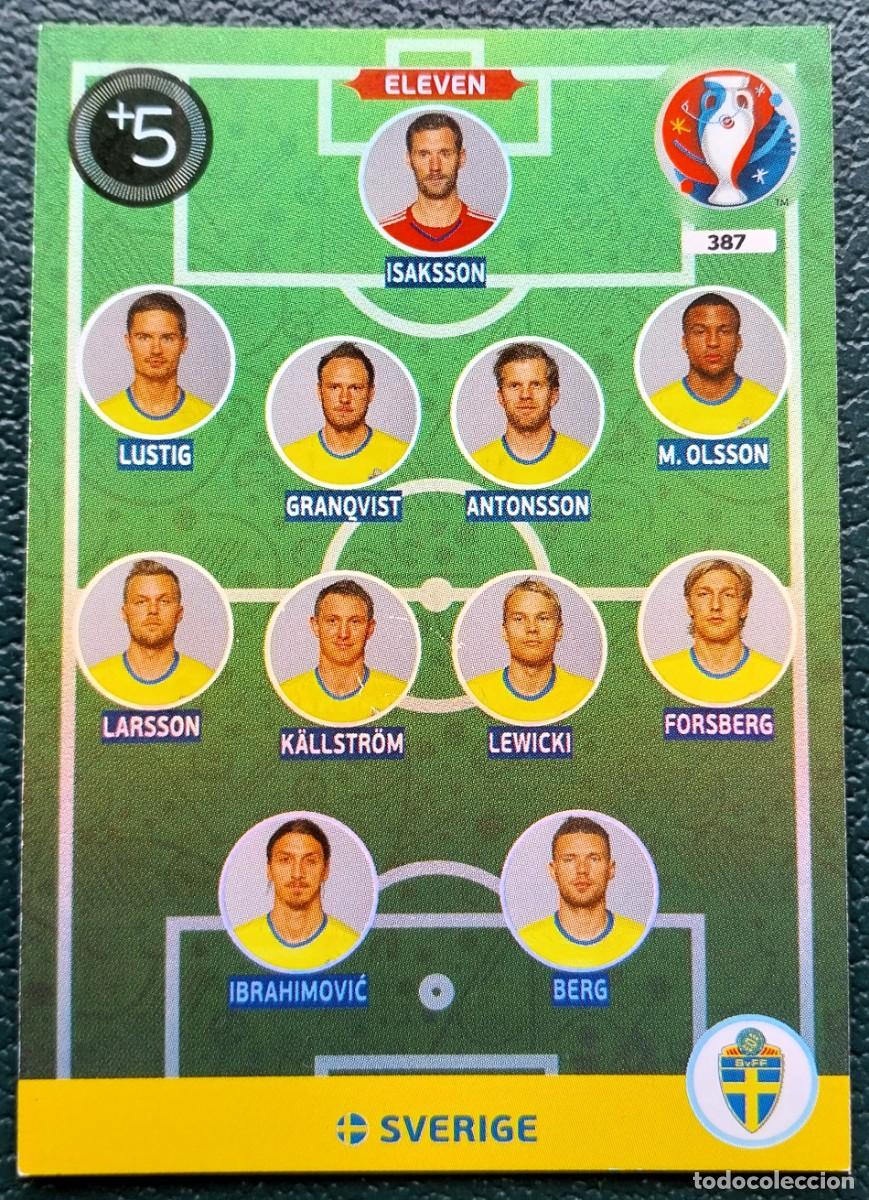Cromos de f&uacute;tbol: 387 ELEVEN SUECIA FICHAS ALBUM ADRENALYN XL EUROCOPA FRANCIA 2016