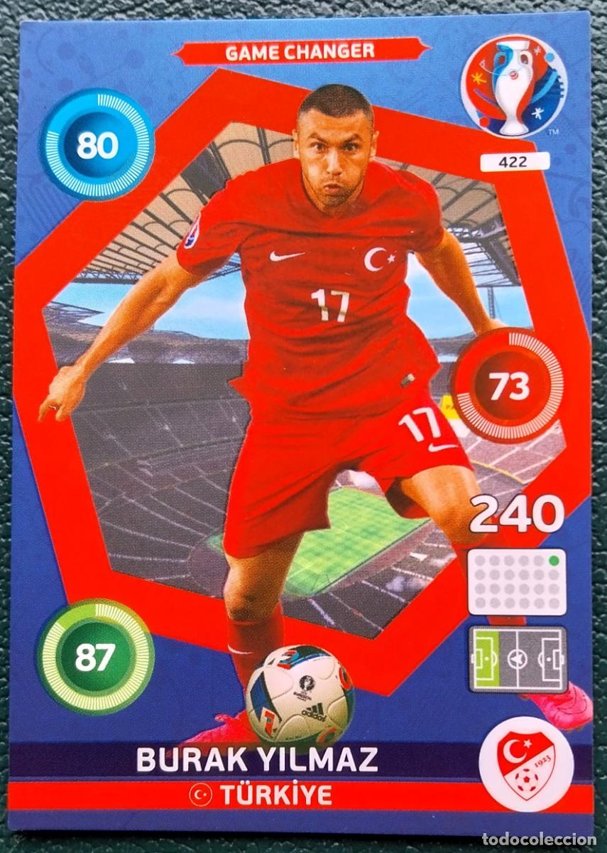 Cromos de f&uacute;tbol: 422 BURAK YILMAZ TURQUIA FICHAS ALBUM ADRENALYN XL EUROCOPA FRANCIA 2016