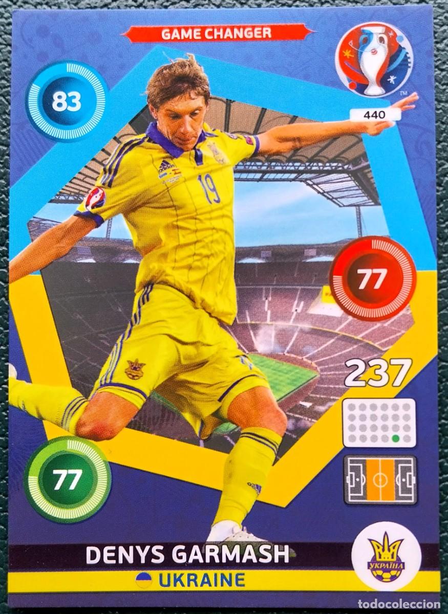 Cromos de f&uacute;tbol: 440 DENYS GARMASH UKRANIA FICHAS ALBUM ADRENALYN XL EUROCOPA FRANCIA 2016