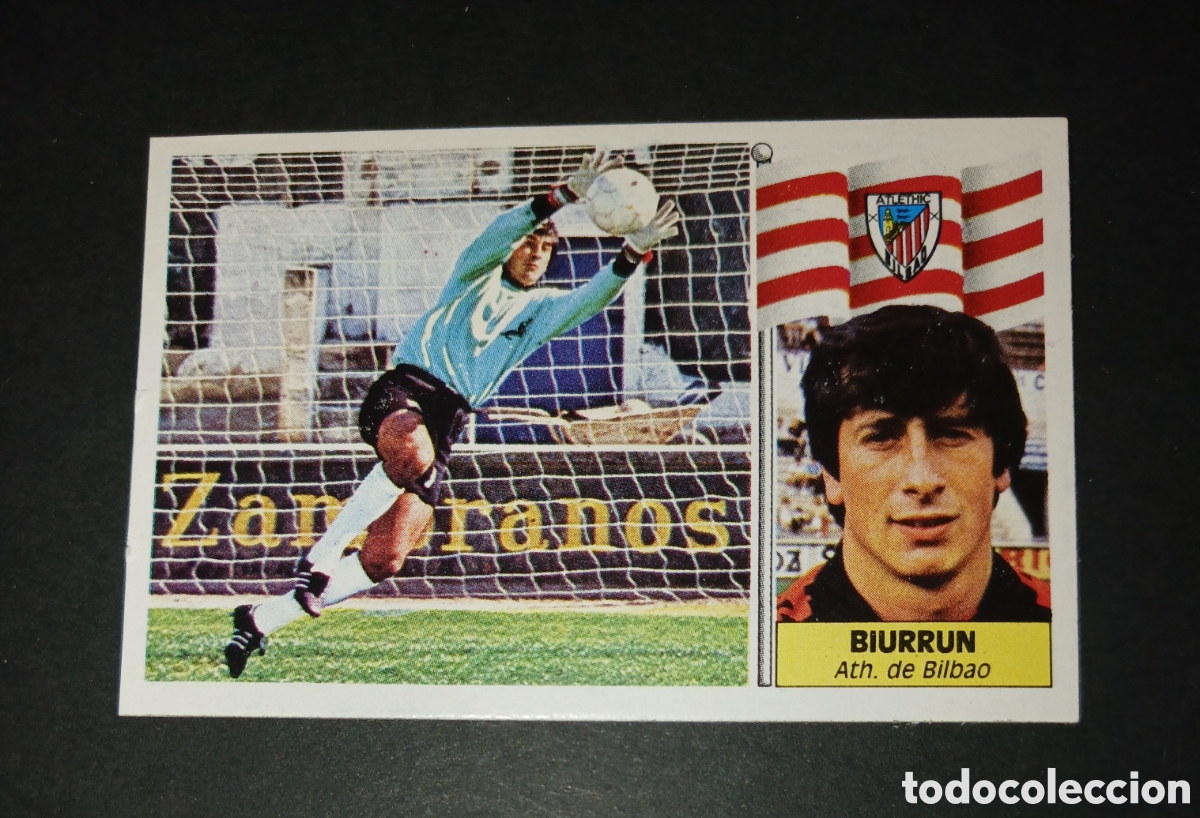 Cromos de f&uacute;tbol: Cromo Biurrun Athletic Bilbao Liga 86-87 Ediciones Este 1986 1987 Original Nunca Pegado Nuevo