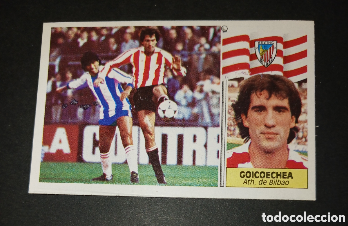 Cromos de f&uacute;tbol: Cromo Goicoechea - Athletic Club de Bilbao - Liga 86/87 Ediciones Este - Nunca Pegado sin pegar