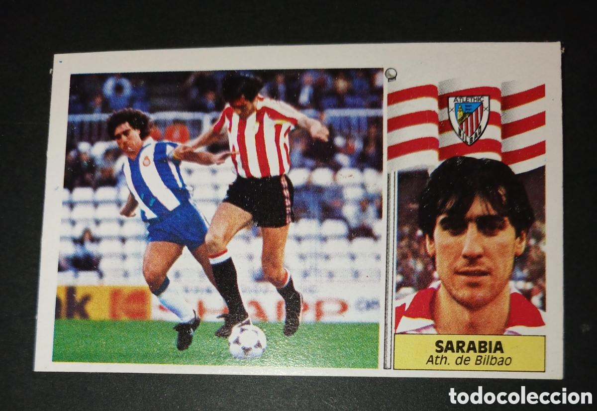 Cromos de f&uacute;tbol: SARABIA - ATHLETIC CLUB BILBAO - CROMO EDICIONES ESTE LIGA 1986 / 1987 (86-87) - SIN PEGAR