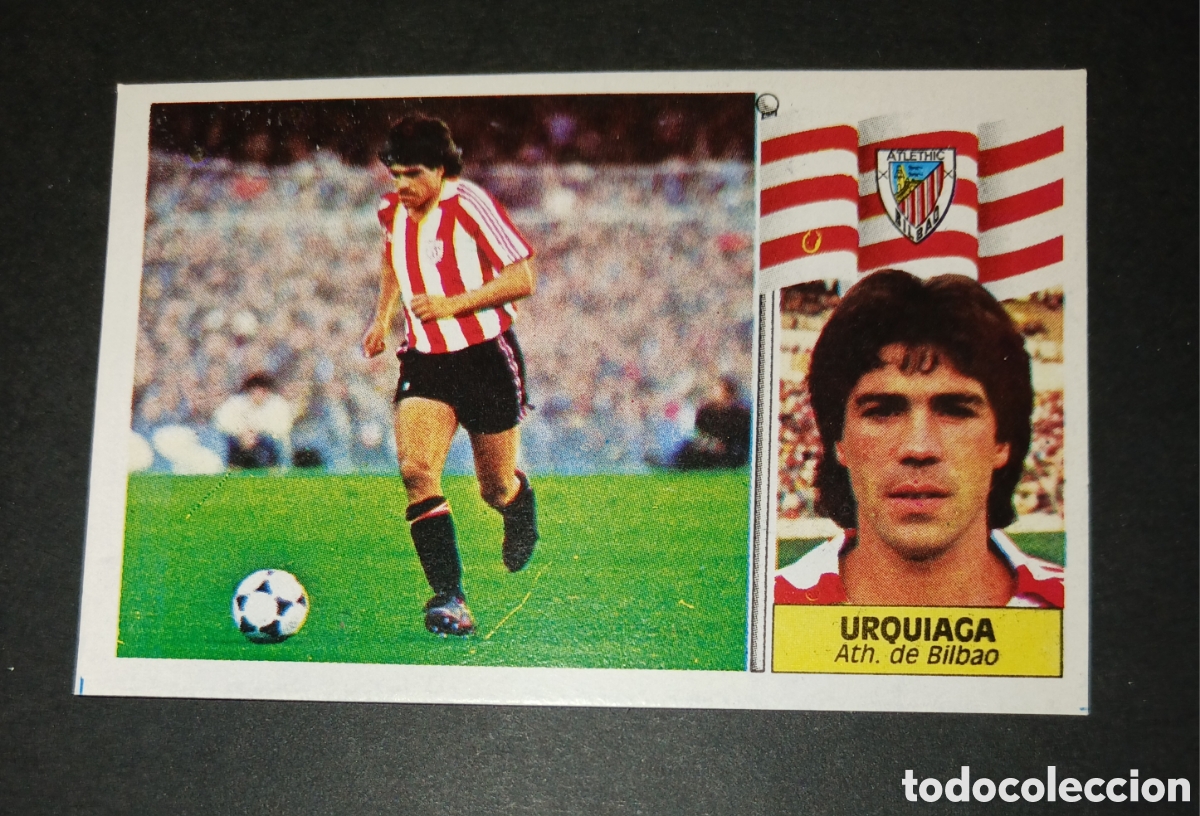 Cromos de f&uacute;tbol: Cromo Urquiaga - Athletic Bilbao - Ediciones Este Liga 1986/1987 (86/87) Sin pegar - Nunca pegado