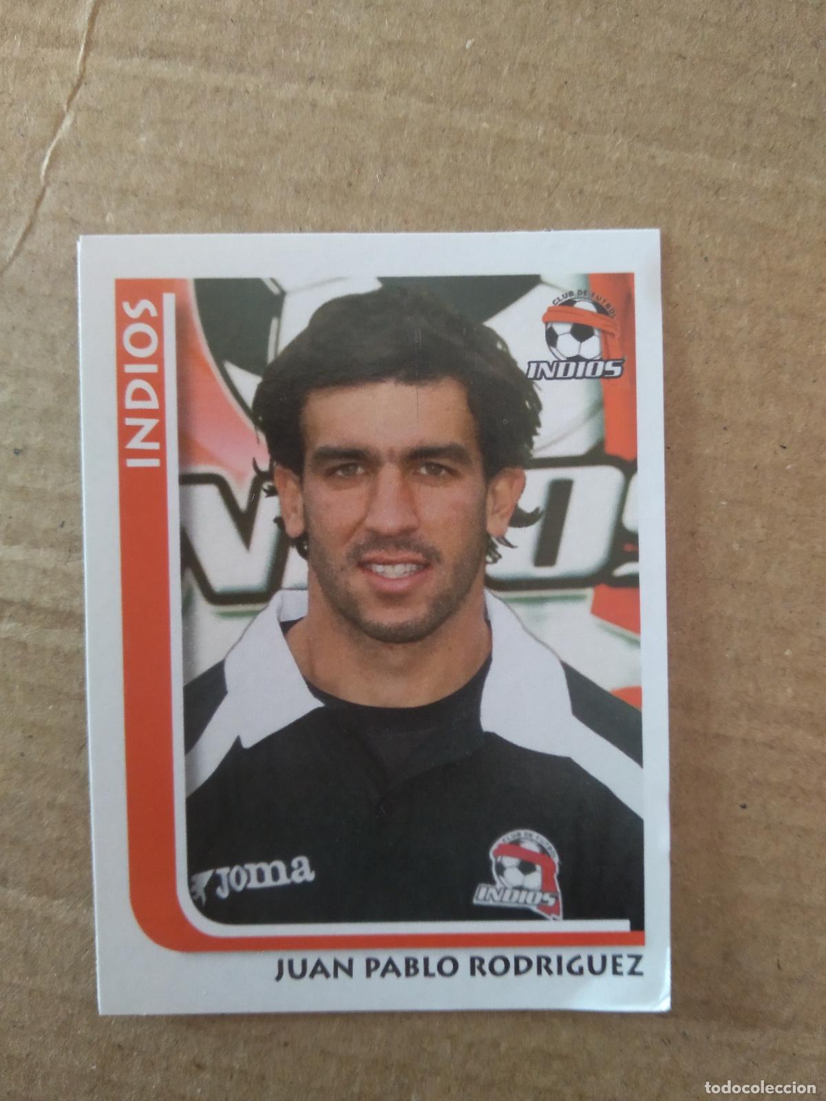Cromos de f&uacute;tbol: JUAN PABLO RODRIGUEZ INDIOS CROMO STICKER ESTAMPA PANINI LIGA M&Eacute;XICO F&Uacute;TBOL SUPERFUTBOL 2009
