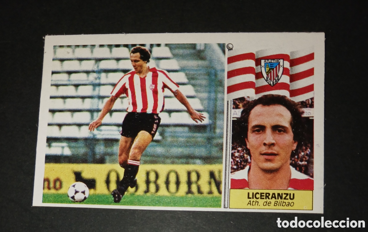 Cromos de f&uacute;tbol: LICERANZU ATHLETIC BILBAO LIGA EDICIONES ESTE 86/87 1986 1987 SIN PEGAR NUNCA PEGADO