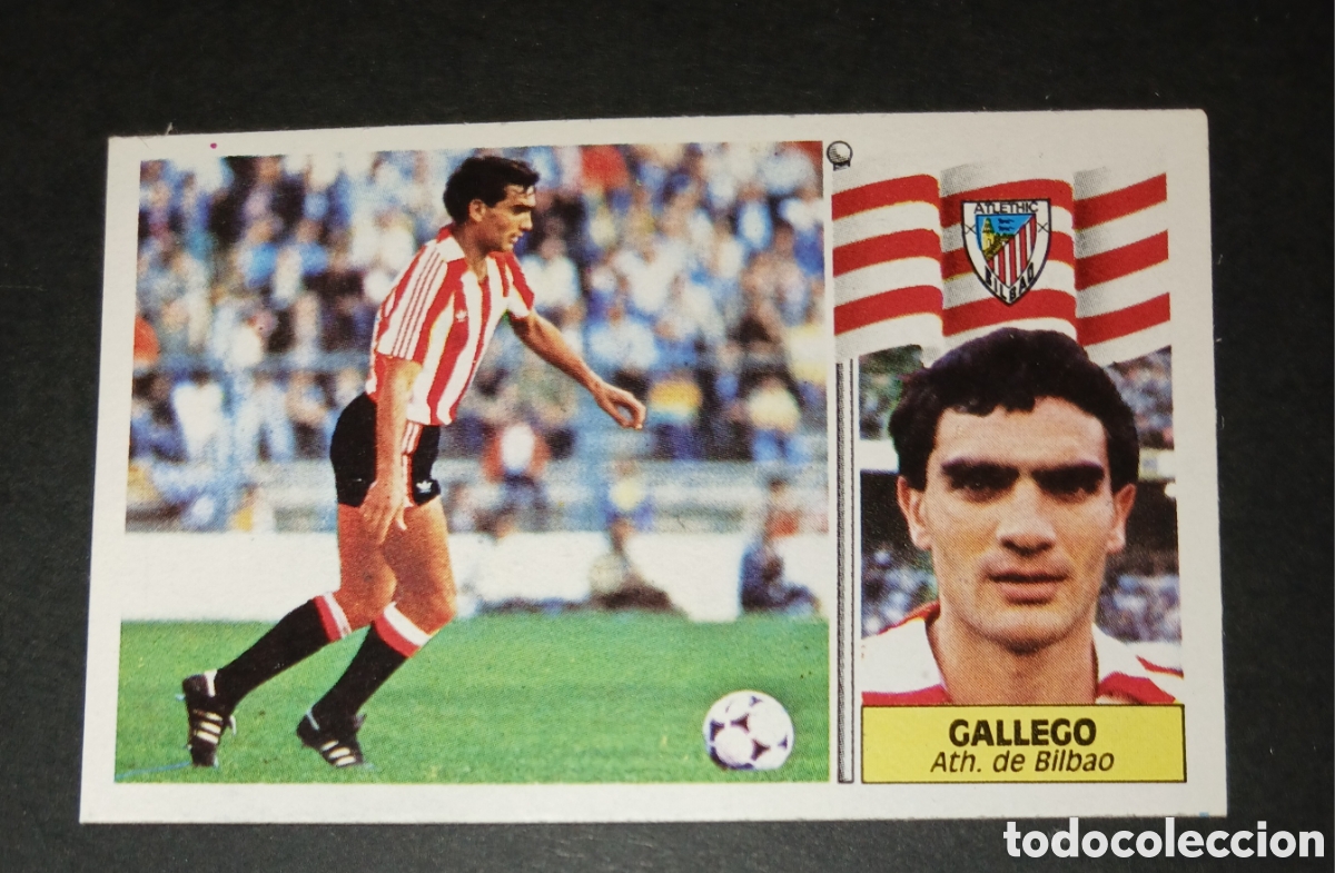 Cromos de f&uacute;tbol: Cromo Gallego - Athletic Club de Bilbao - Liga Este 1986/1987 (86/87) - Sin pegar