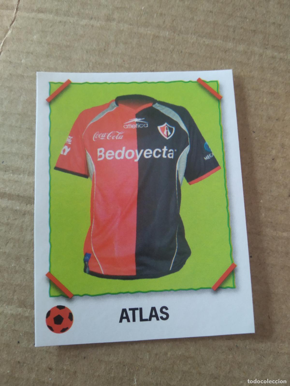 Cromos de f&uacute;tbol: CAMISETA ATLAS CROMO PANINI LIGA M&Eacute;XICO F&Uacute;TBOL SUPERFUTBOL SUPER FUTBOL 2007