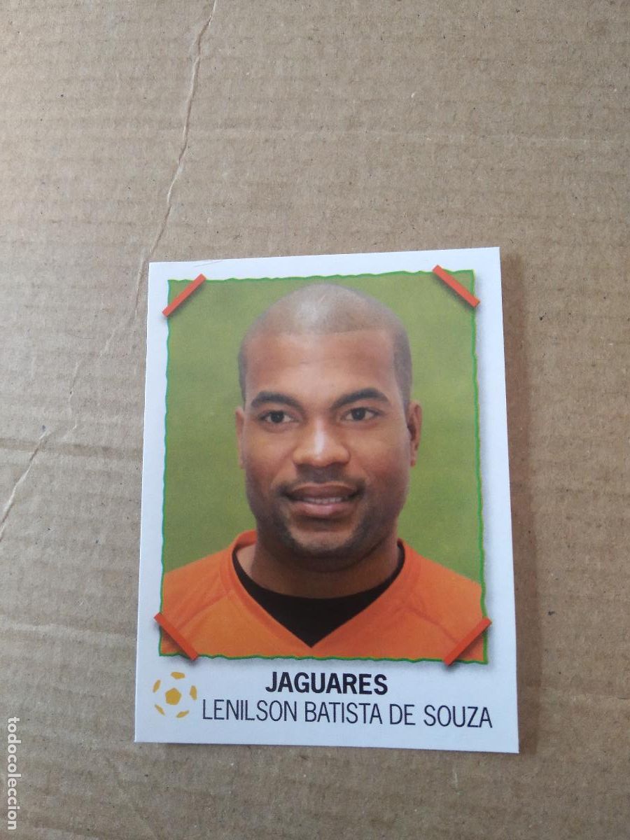 Cromos de f&uacute;tbol: LENILSON BATISTA DE SOUZA JAGUARES CROMO PANINI LIGA M&Eacute;XICO F&Uacute;TBOL SUPERFUTBOL SUPER FUTBOL 2007