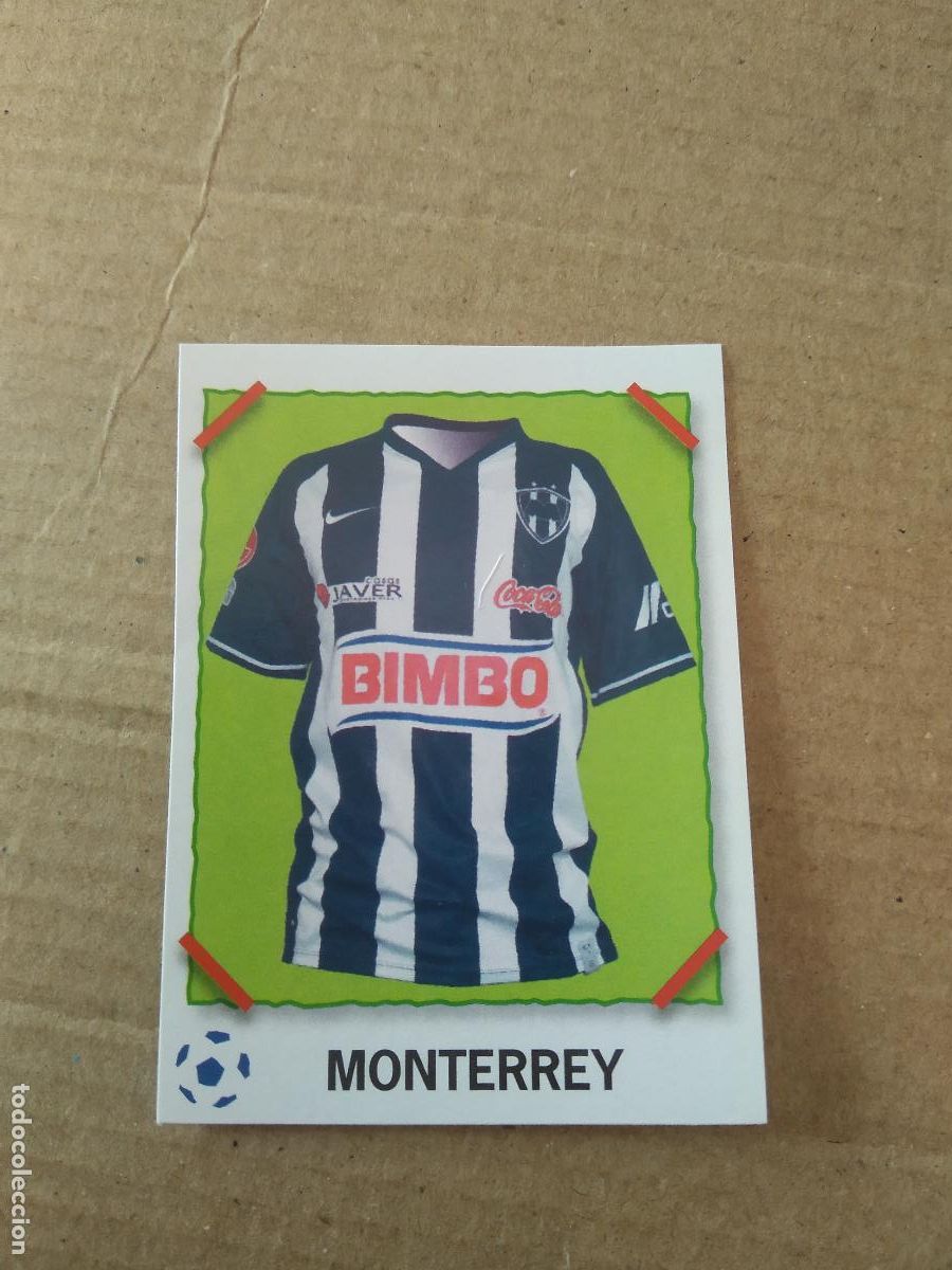 Cromos de f&uacute;tbol: CAMISETA MONTERREY CROMO PANINI LIGA M&Eacute;XICO F&Uacute;TBOL SUPERFUTBOL SUPER FUTBOL 2007