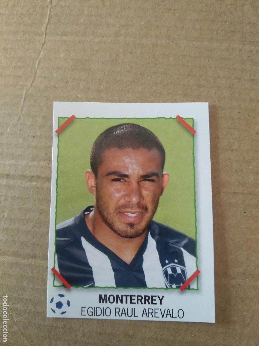 Cromos de f&uacute;tbol: EGIDIO RAUL AREVALO MONTERREY CROMO PANINI LIGA M&Eacute;XICO F&Uacute;TBOL SUPERFUTBOL SUPER FUTBOL 2007