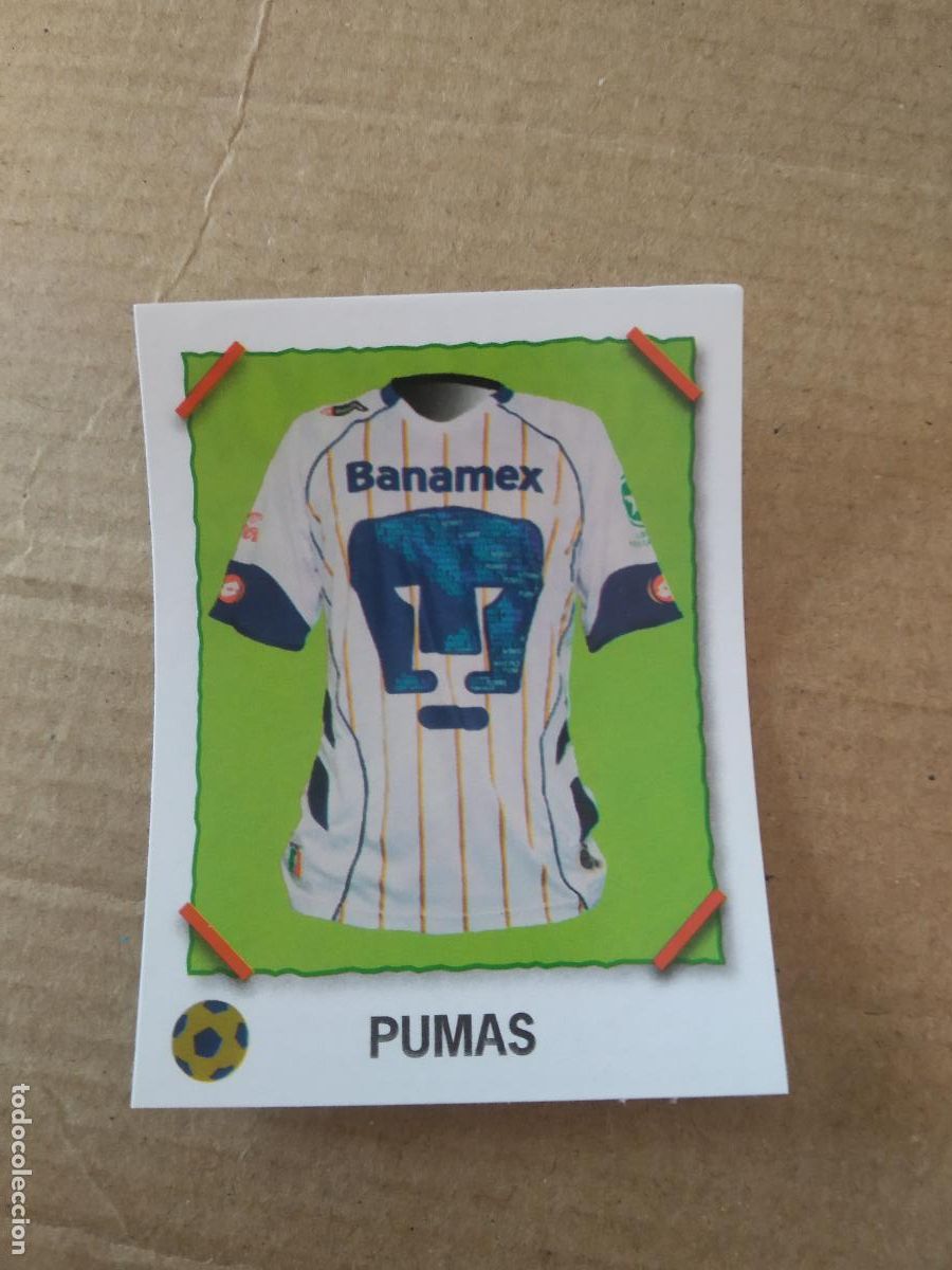 Cromos de f&uacute;tbol: CAMISETA PUMAS CROMO PANINI LIGA M&Eacute;XICO F&Uacute;TBOL SUPERFUTBOL SUPER FUTBOL 2007