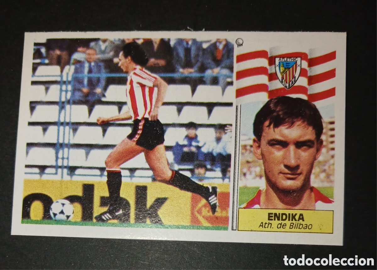 Cromos de f&uacute;tbol: Endika - Athletic Club Bilbao - Ediciones Este - Liga 86/87 (1986 1987) - SIN PEGAR