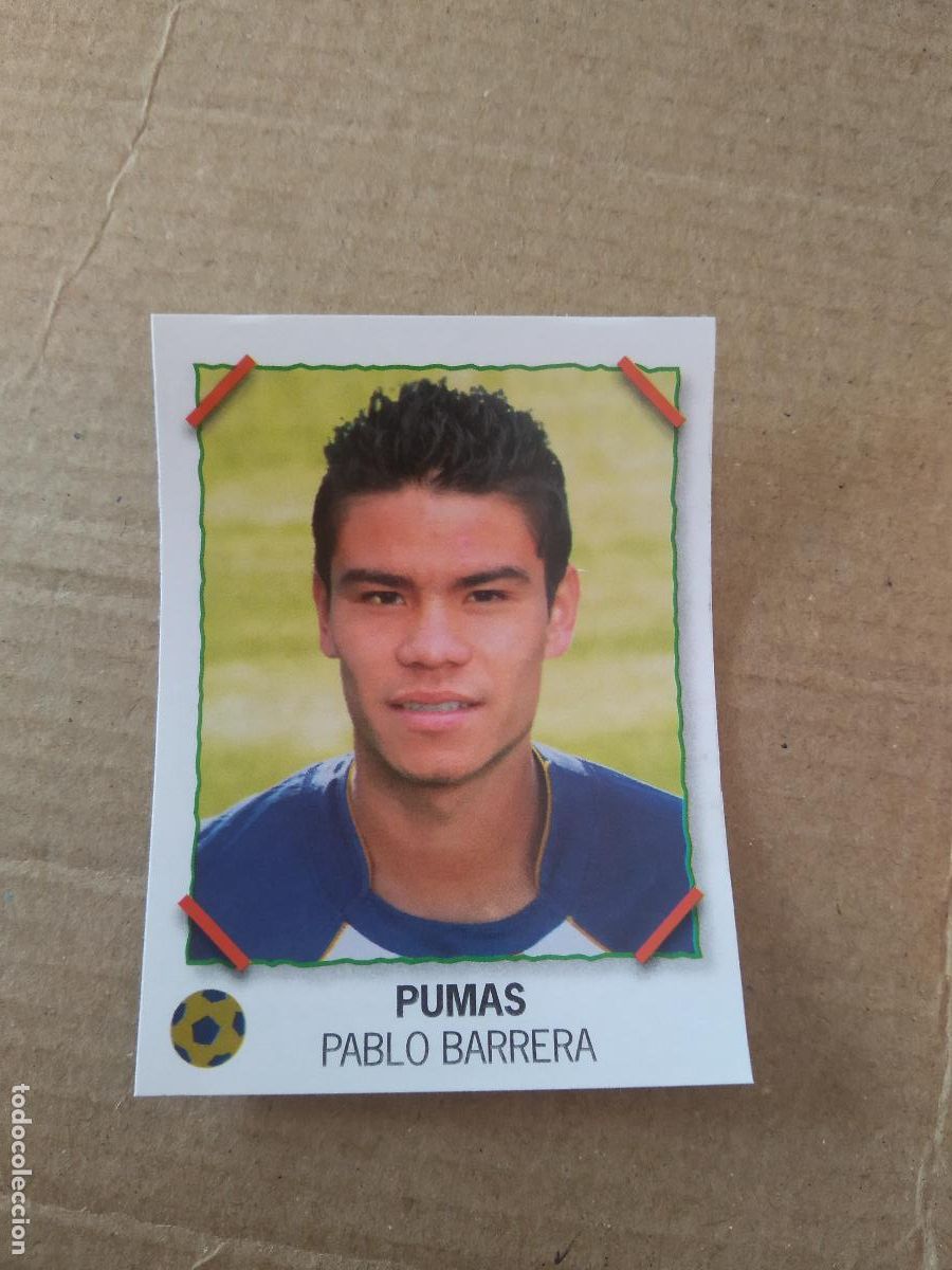 Cromos de f&uacute;tbol: PABLO BARRERA PUMAS CROMO PANINI LIGA M&Eacute;XICO F&Uacute;TBOL SUPERFUTBOL SUPER FUTBOL 2007