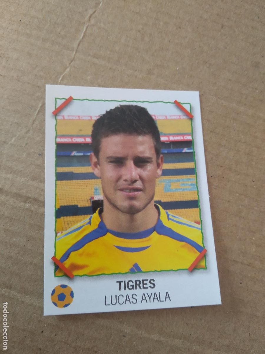 Cromos de f&uacute;tbol: LUCAS AYALA TIGRES CROMO PANINI LIGA M&Eacute;XICO F&Uacute;TBOL SUPERFUTBOL SUPER FUTBOL 2007