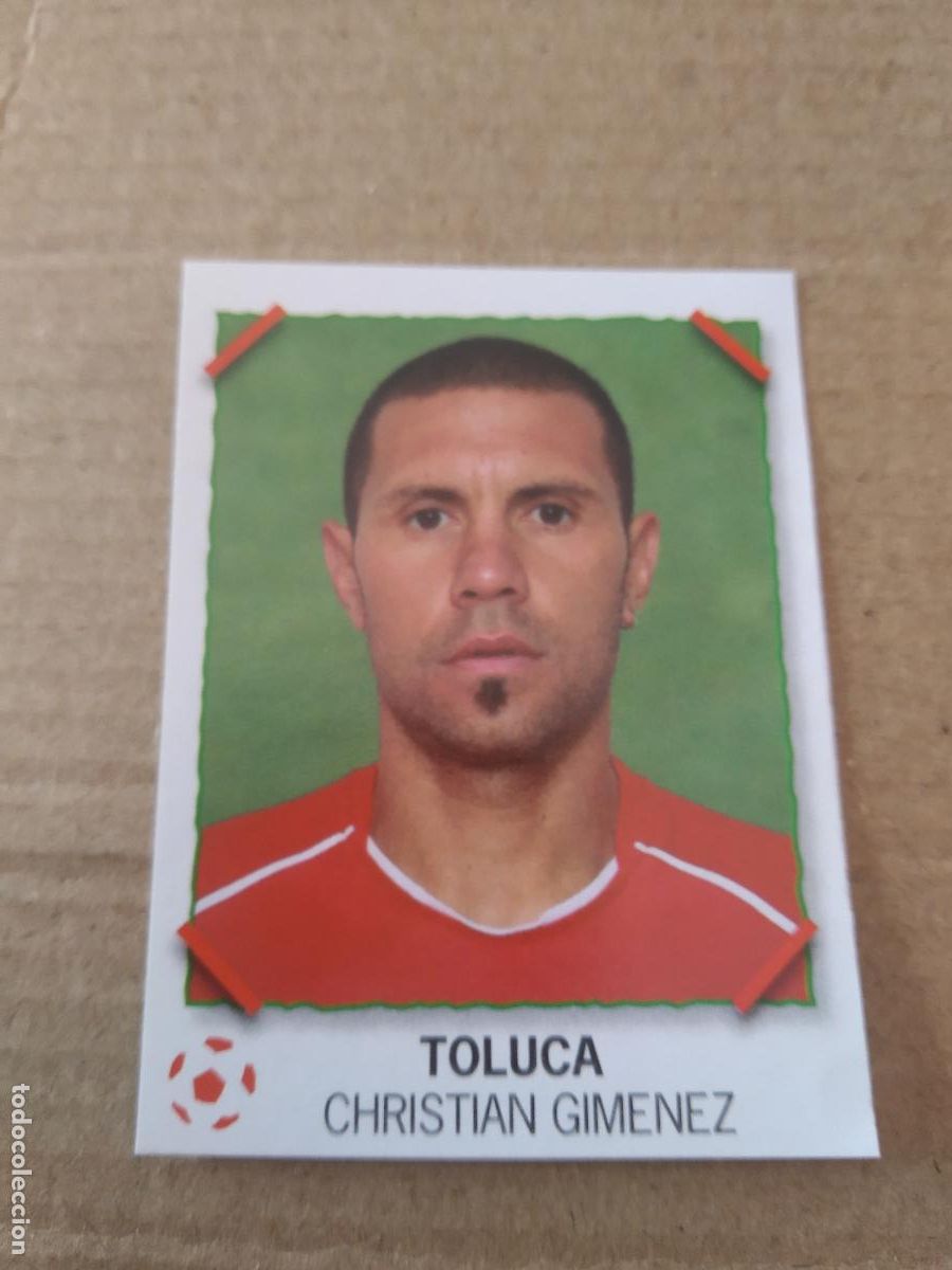 Cromos de f&uacute;tbol: CHRISTIAN GIMENEZ TOLUCA CROMO PANINI LIGA M&Eacute;XICO F&Uacute;TBOL SUPERFUTBOL SUPER FUTBOL 2007