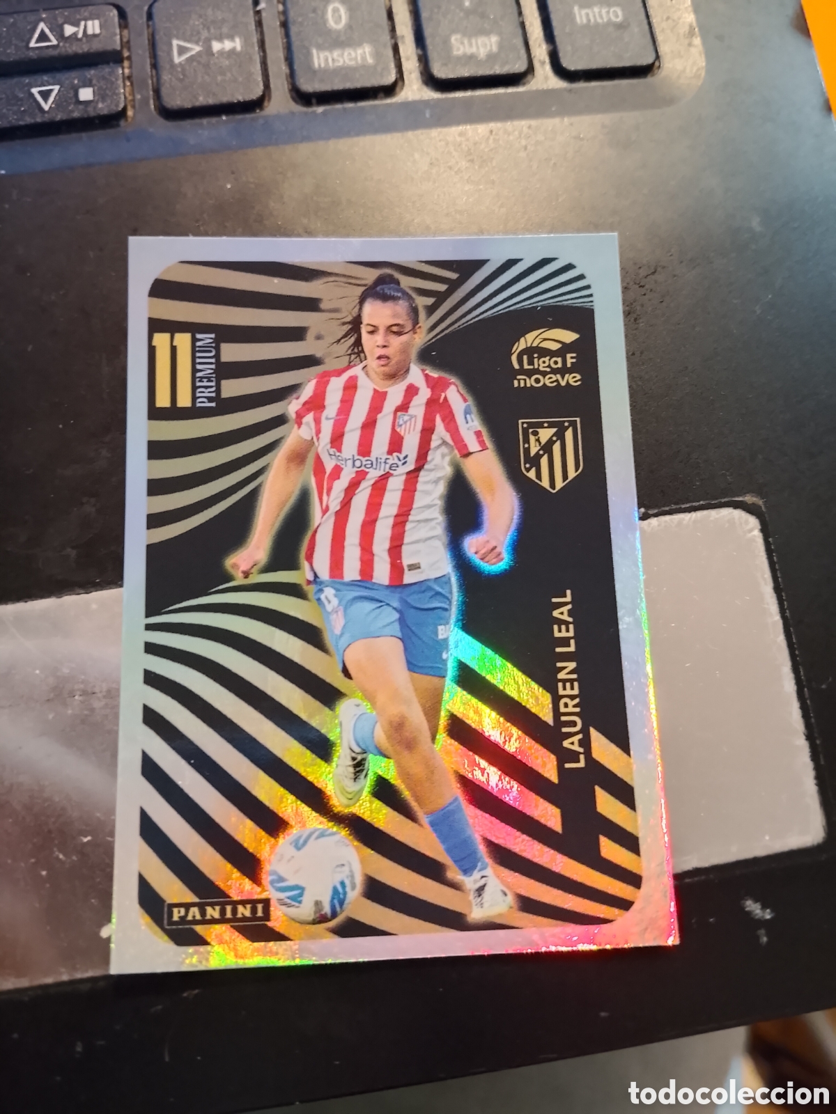Cromos de f&uacute;tbol: LAUREN LEAL PREMIUM ATLETICO MADRID CROMO FUTBOL PANINI LIGA FEMENINO 2025-2026 LIGA F 25-26