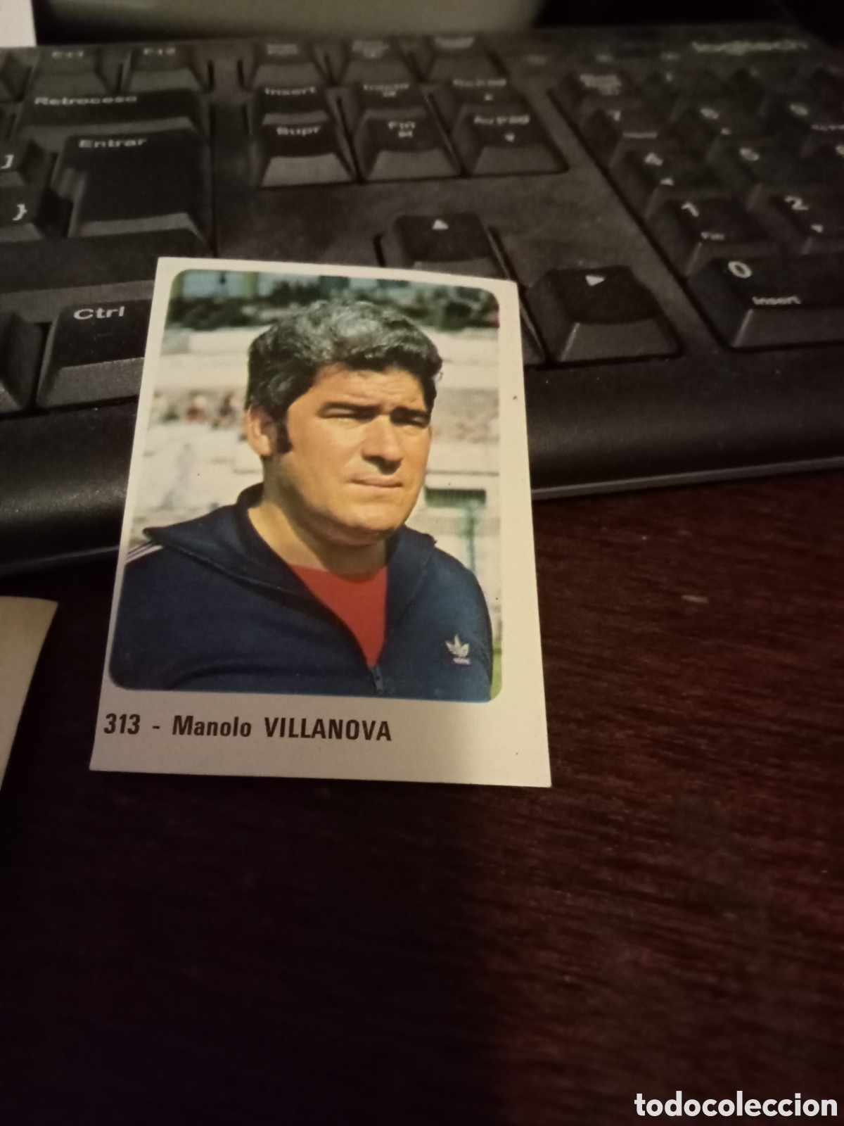 Cromos de f&uacute;tbol: Cromo de futbol usado Villanova