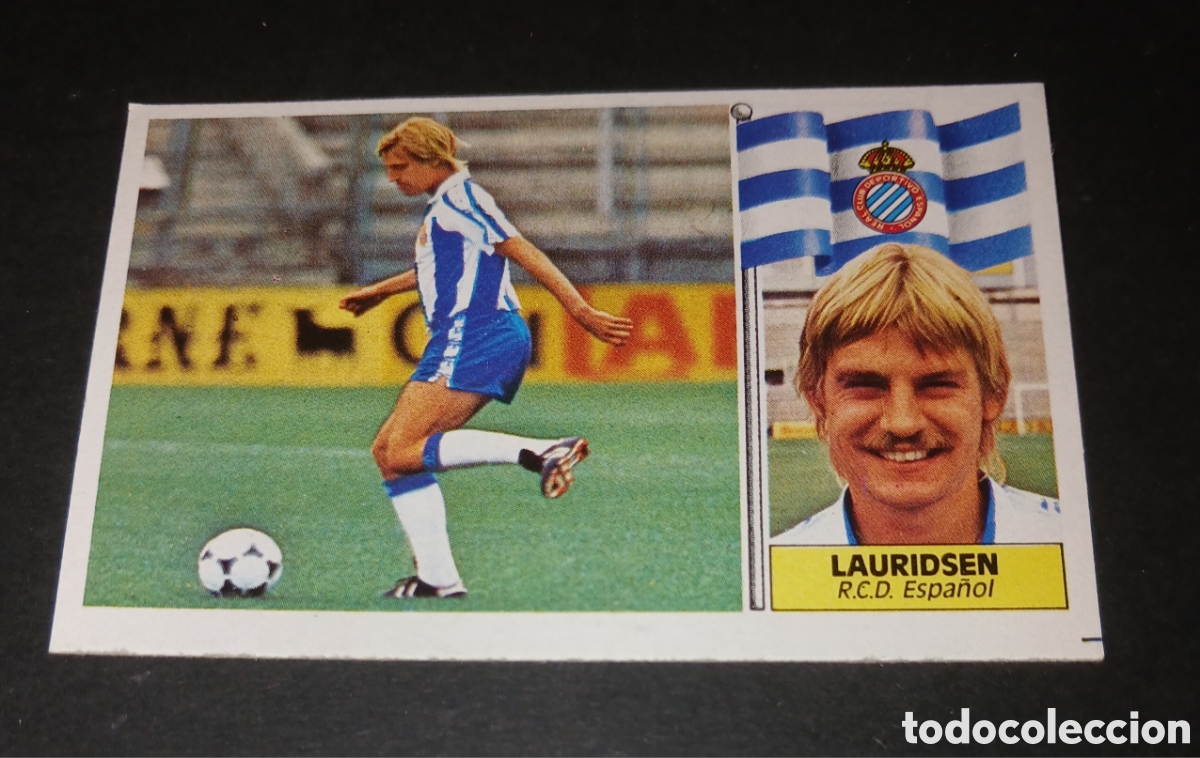 Cromos de f&uacute;tbol: Cromo Lauridsen - RCD Espa&ntilde;ol / Espanyol - Ediciones Este Liga 86/87 (1986/1987) Sin Pegar