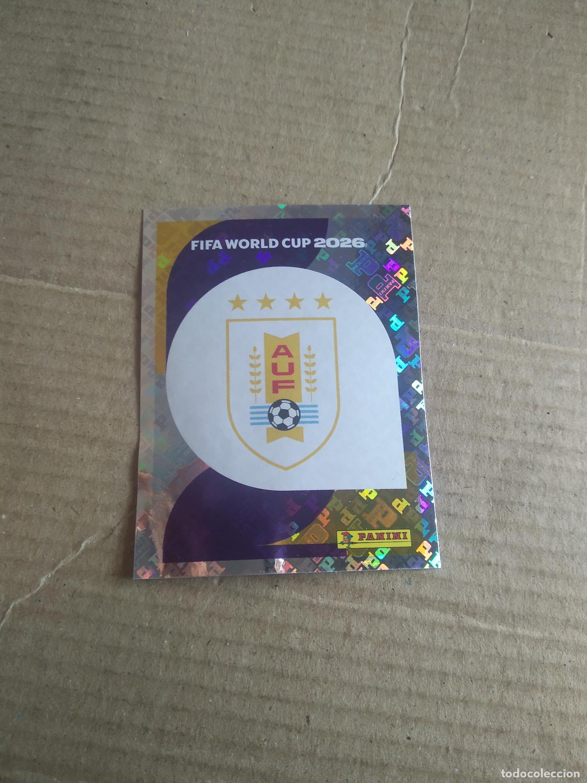 Cromos de f&uacute;tbol: URU 1 ESCUDO URUGUAY CROMO FUTBOL PANINI MUNDIAL 2026 WORLD CUP COPA DEL MUNDO