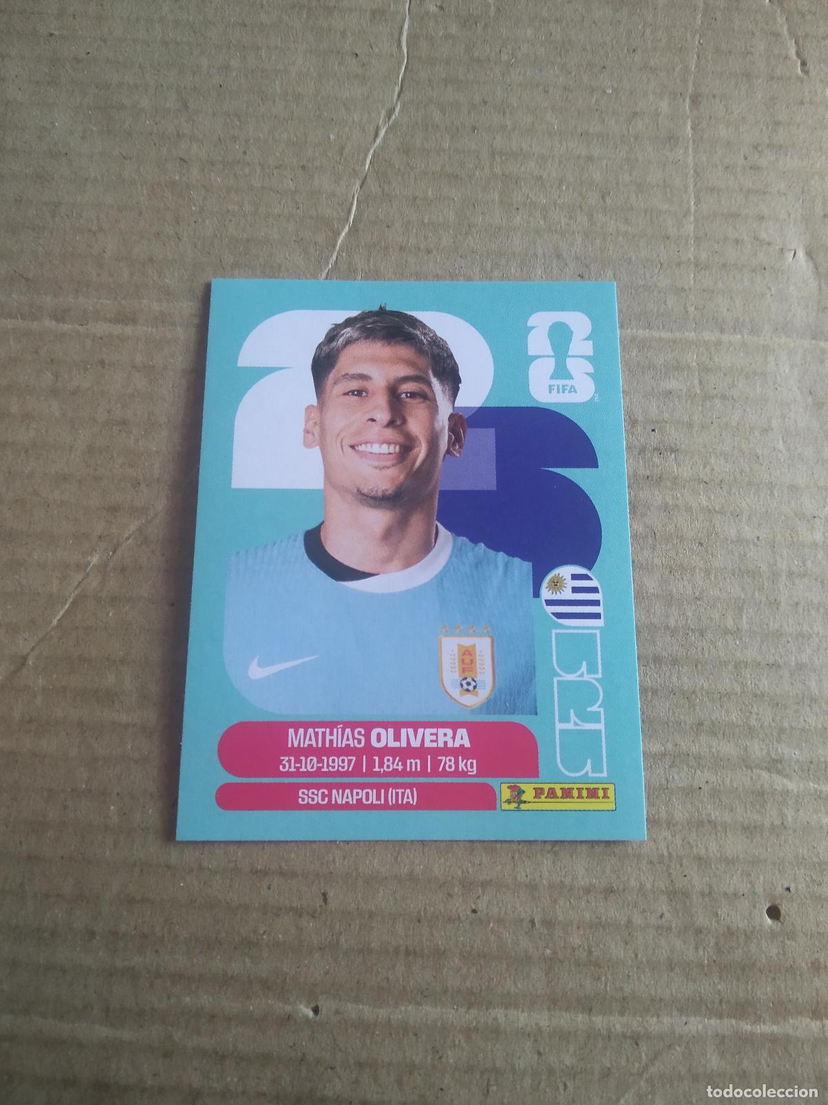 Cromos de f&uacute;tbol: URU 7 MATHIAS OLIVERA URUGUAY CROMO FUTBOL PANINI MUNDIAL 2026 WORLD CUP COPA DEL MUNDO