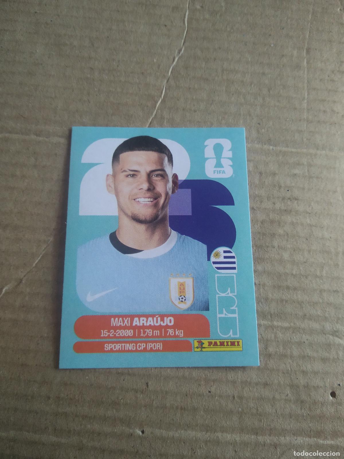 Cromos de f&uacute;tbol: URU 16 MAXI ARAUJO URUGUAY CROMO FUTBOL PANINI MUNDIAL 2026 WORLD CUP COPA DEL MUNDO