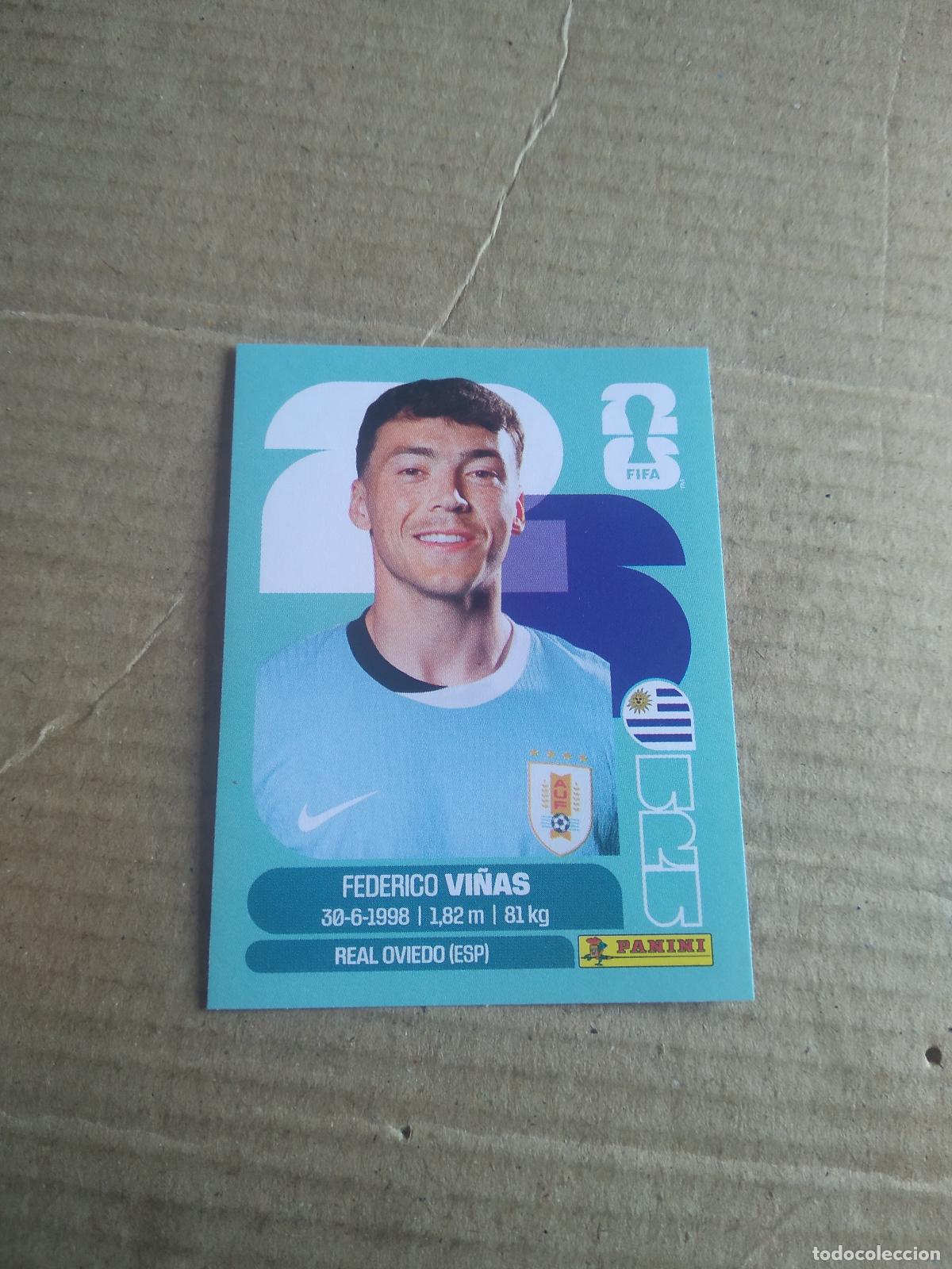 Cromos de f&uacute;tbol: URU 18 FEDERICO VI&Ntilde;AS URUGUAY CROMO FUTBOL PANINI MUNDIAL 2026 WORLD CUP COPA DEL MUNDO