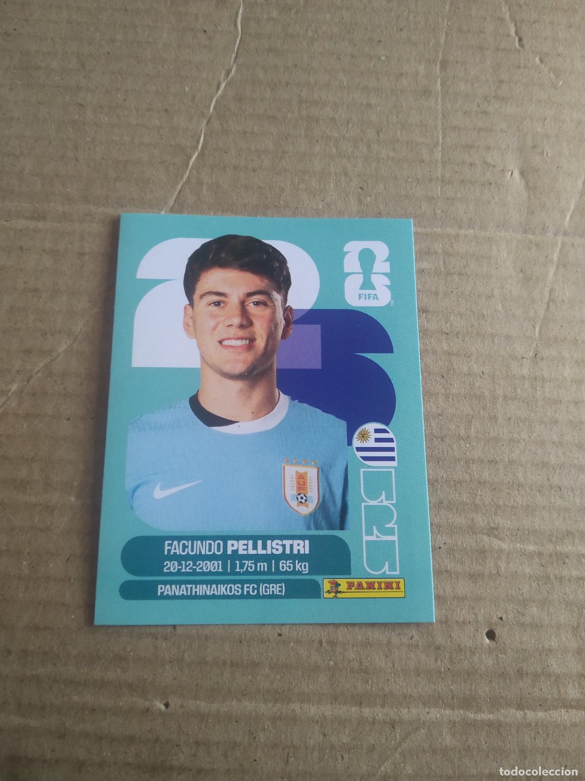 Cromos de f&uacute;tbol: URU 20 FACUNDO PELLISTRI URUGUAY CROMO FUTBOL PANINI MUNDIAL 2026 WORLD CUP COPA DEL MUNDO