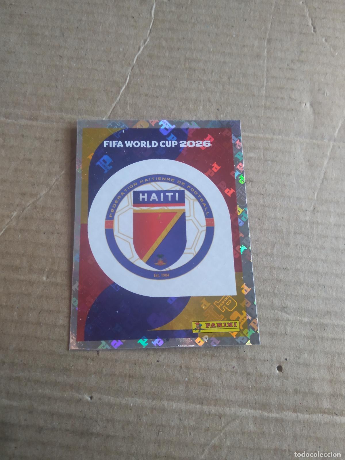 Cromos de f&uacute;tbol: HAI 1 ESCUDO HAITI CROMO FUTBOL PANINI MUNDIAL 2026 WORLD CUP COPA DEL MUNDO