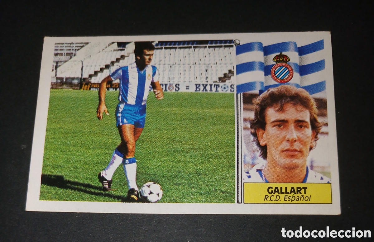 Cromos de f&uacute;tbol: Cromo Liga Este 1986-87 - Gallart (RCD Espa&ntilde;ol) - Nunca Pegado / Sin Pegar (86/87)