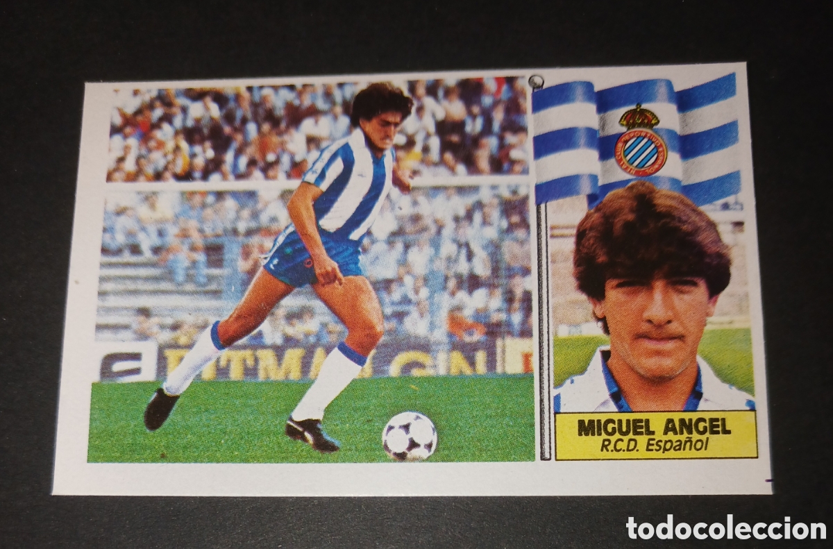 Cromos de f&uacute;tbol: MIGUEL ANGEL - RCD ESPA&Ntilde;OL - CROMO SIN PEGAR - EDICIONES ESTE LIGA 1986 / 1987 (86/87)