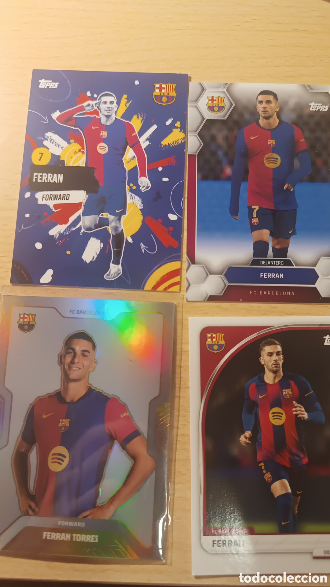 Cromos de f&uacute;tbol: LOTE FERRAN TORRES FC BARCELONA