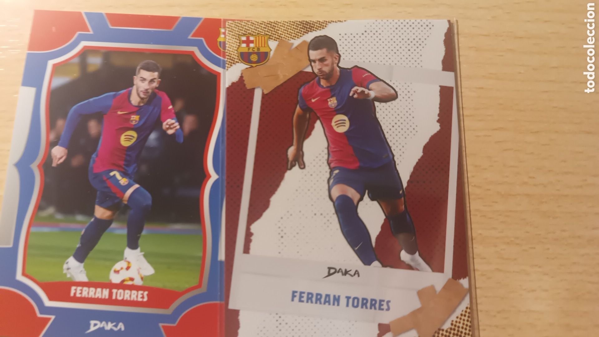 Cromos de f&uacute;tbol: LOTE DAKA AUDIENCE FERRAN TORRES FC BARCELONA 2024 2025