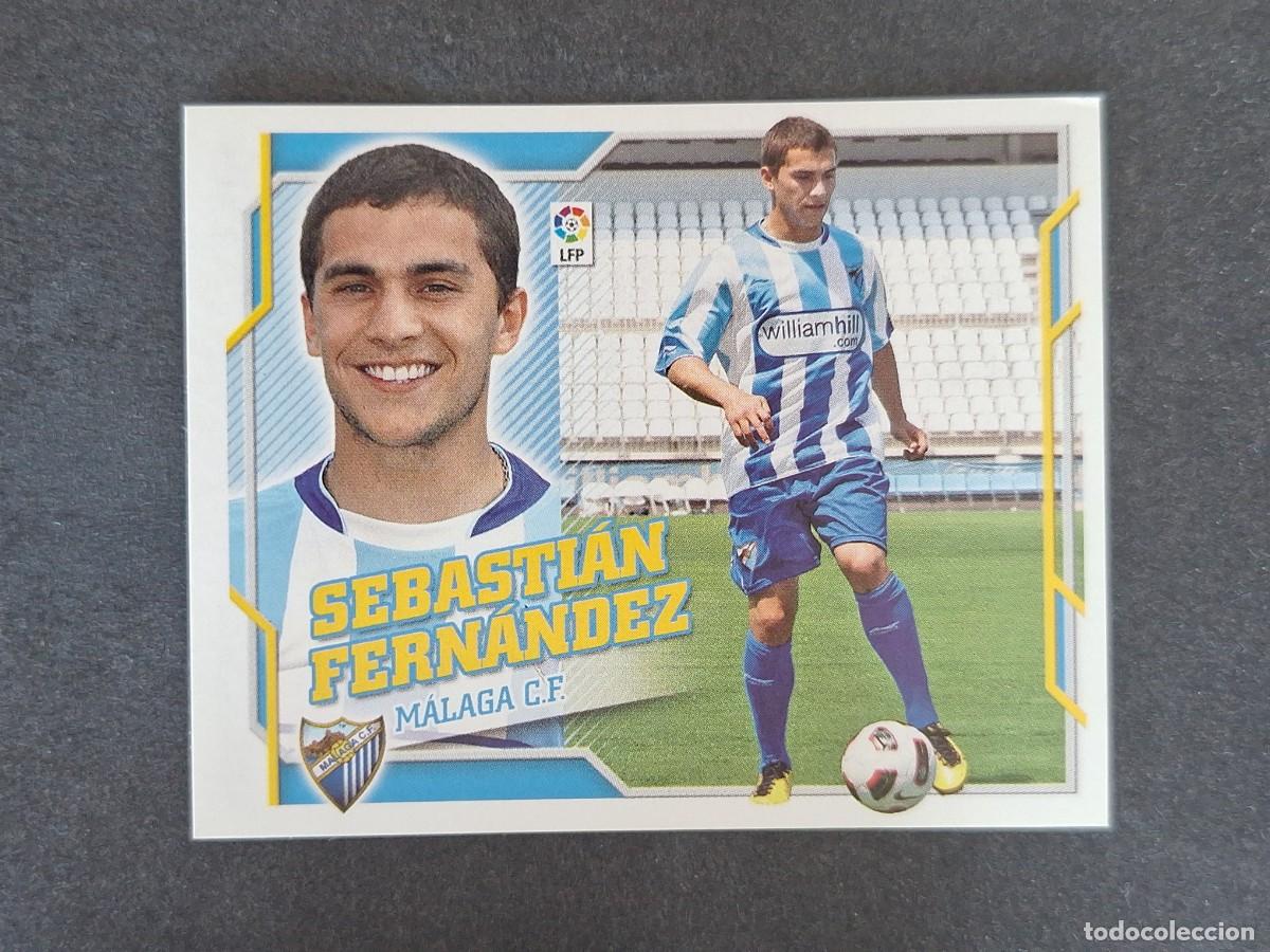 Cromos de f&uacute;tbol: L4 SEBASTIAN FERNANDEZ MALAGA C. F. FICHAJE 27 LIGA ESTE 2010 2011 10 11 NUNCA PEGADO SIN PEGAR