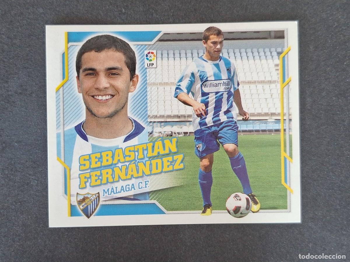 Cromos de f&uacute;tbol: L4 SEBASTIAN FERNANDEZ MALAGA C. F. FICHAJE 27 LIGA ESTE 2010 2011 10 11 NUNCA PEGADO SIN PEGAR