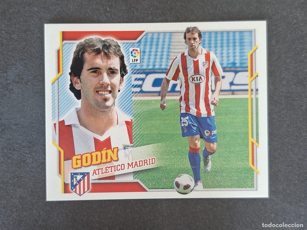 Cromos de f&uacute;tbol: L4 GODIN ATLETICO DE MADRID FICHAJE 35 LIGA ESTE 2010 2011 10 11 NUNCA PEGADO SIN PEGAR