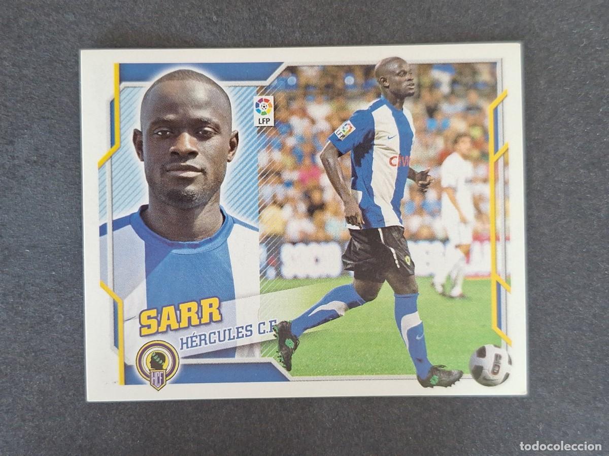 Cromos de f&uacute;tbol: L4 SARR HERCULES C. F. FICHAJE 42 LIGA ESTE 2010 2011 10 11 NUNCA PEGADO SIN PEGAR